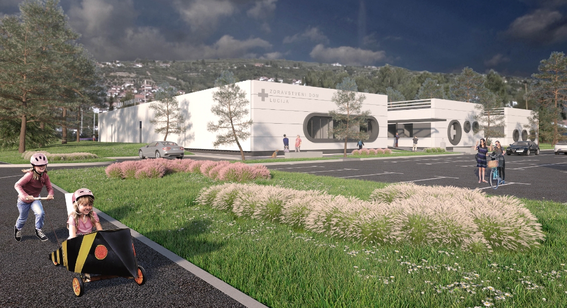 Lumar - Wir werden das neue 2.600 Quadratmeter große Gesundheitszentrum in Lucija, Slovenien bauen