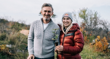 Mit Janja Garnbret wurden 1000 Bäume gepflanzt